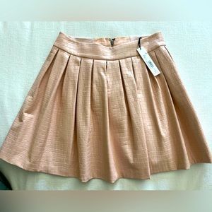 Alice & Olivia Pleated Vegan Leather Skirt